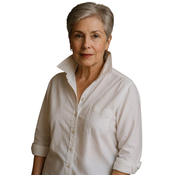 2 Blouse Button Up Down Shirt Blue White Westbound WOMEN'S WOMAN'S XLG - Picture 6 of 8